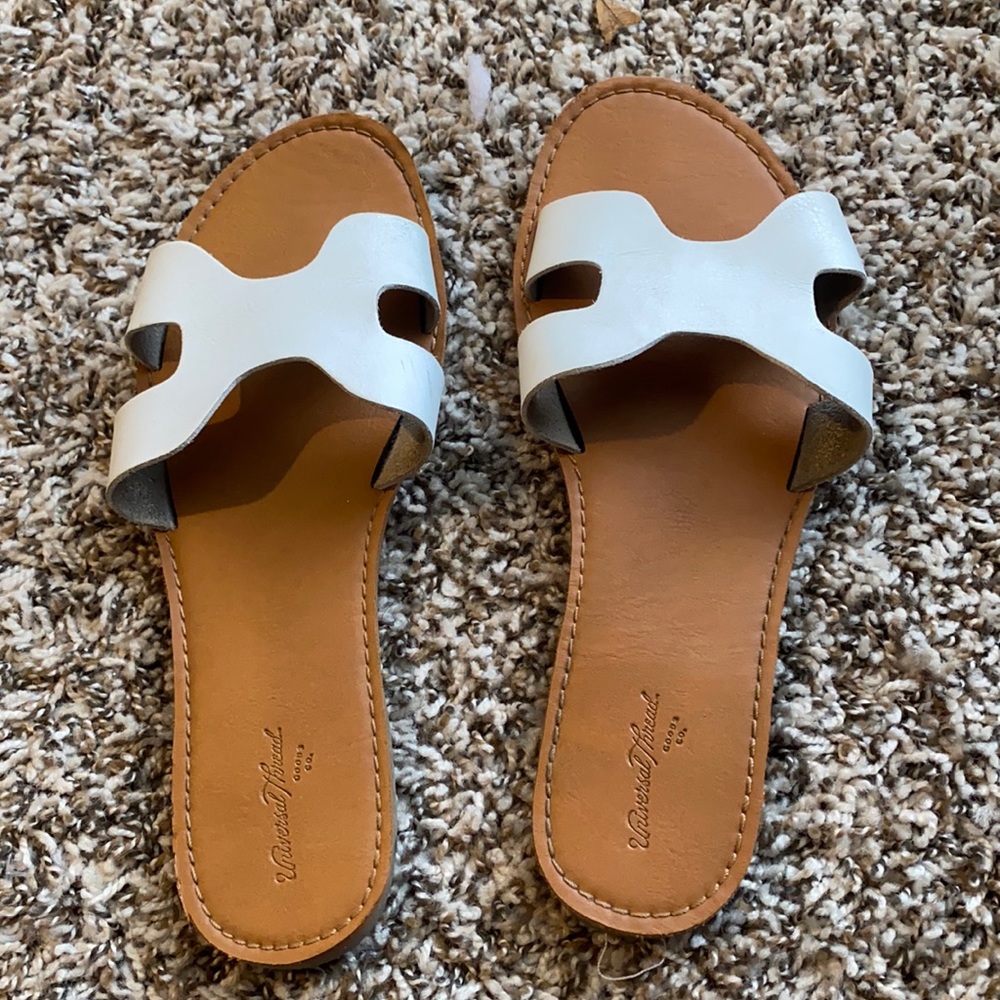 White Universal Thread Sandals